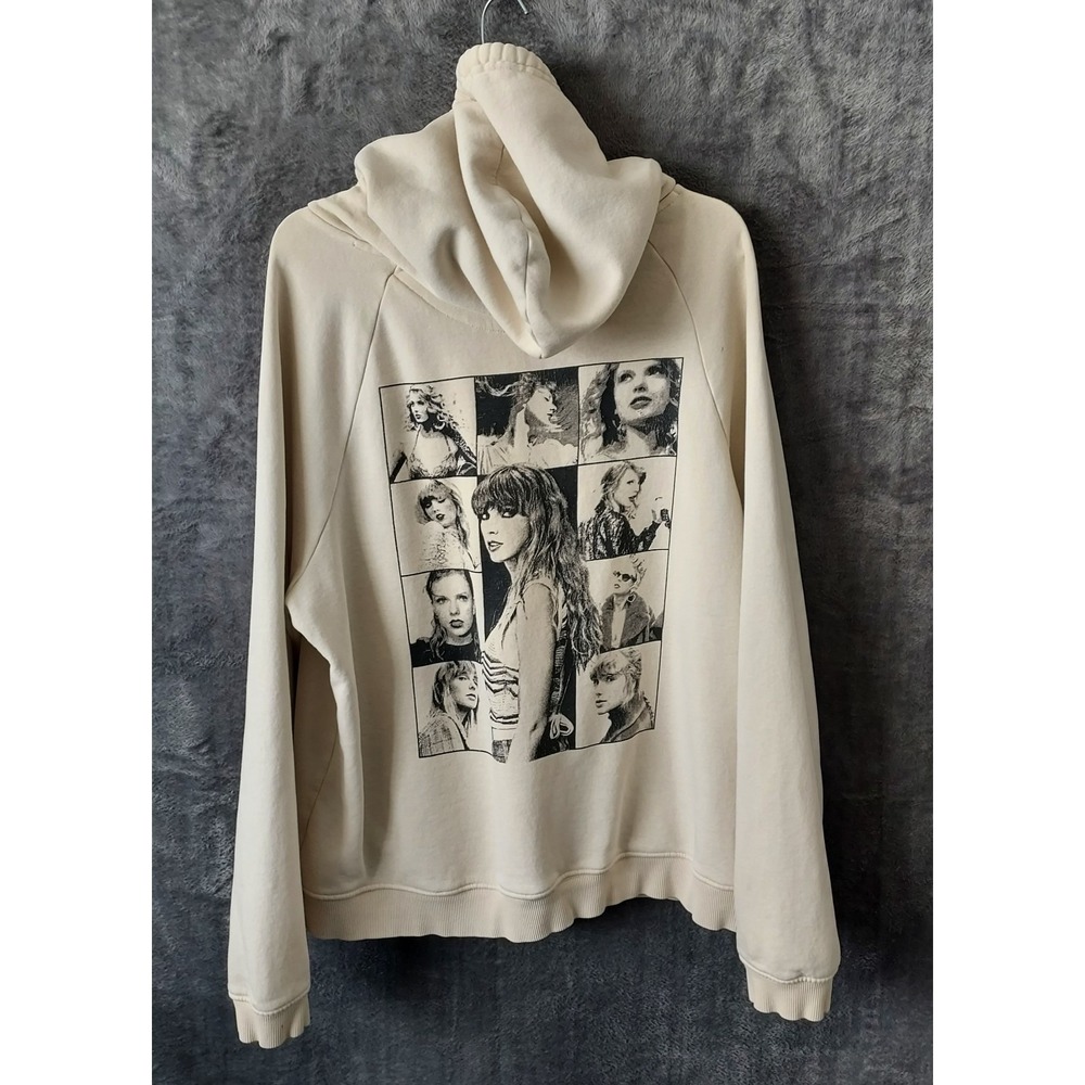 Taylor Swift The Eras Tour Hoodie Size Medium White 2023-24 Official Merchandise